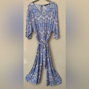 Nina Leonard Cropped Leg Pantsuit M NWT